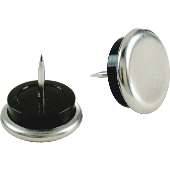 Do it 1-1/16 In. Round Nail on Furniture Glide with Rubber Cushion (4-Pack)