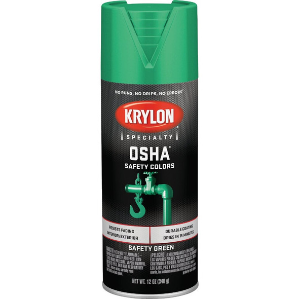 Krylon OSHA 12 Oz. Gloss Spray Paint, Safety Green K02012777 771757