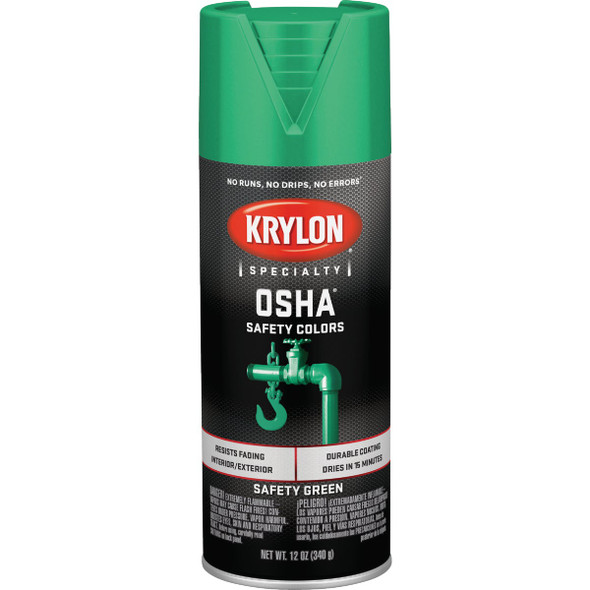 Krylon OSHA 12 Oz. Gloss Spray Paint, Safety Green K02012777 771757