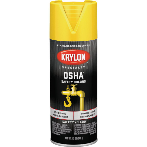 Krylon OSHA 12 Oz. Gloss Spray Paint, Safety Yellow