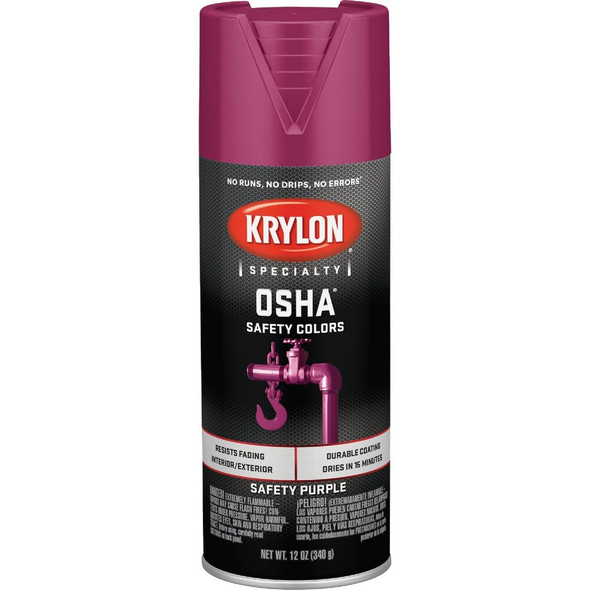 Krylon OSHA 12 Oz. Gloss Spray Paint, Safety Purple K01929777 784990
