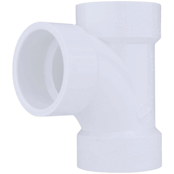Charlotte Pipe 1-1/4 In. Schedule 40 Sanitary PVC Tee PVC 00400  0600HA