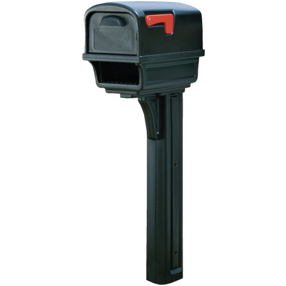 Gibraltar Gentry Black Mailbox & Post GGC1B00AM