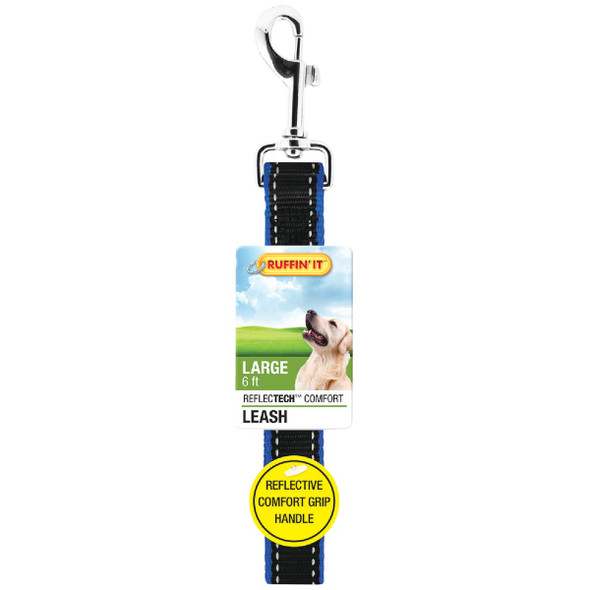 Lupine 1 In. x 6 Ft. High Visibility Reflective Green-Diamond Dog Leash Lupine 1 In. x 6 Ft. High Visibility Reflective Green-Diamond Dog Leash