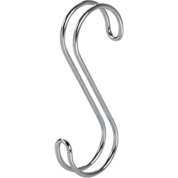 iDesign Classico Chrome Closet Rod S-Hook 06500