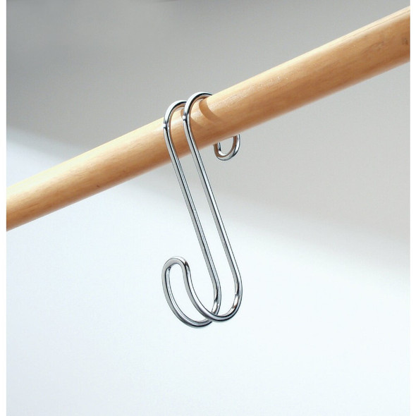 iDesign Classico Chrome Closet Rod S-Hook 06500 603546