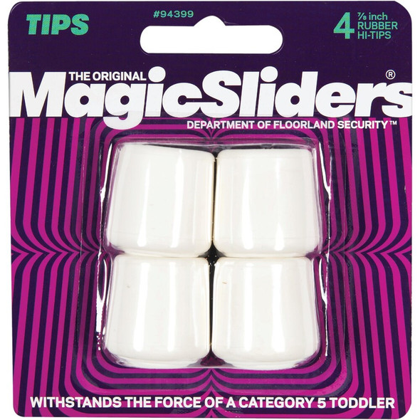 Magic Sliders 7-8 In. Hi-Tip Rubber Furniture Leg Tip,(4-Pack) 94399 229899