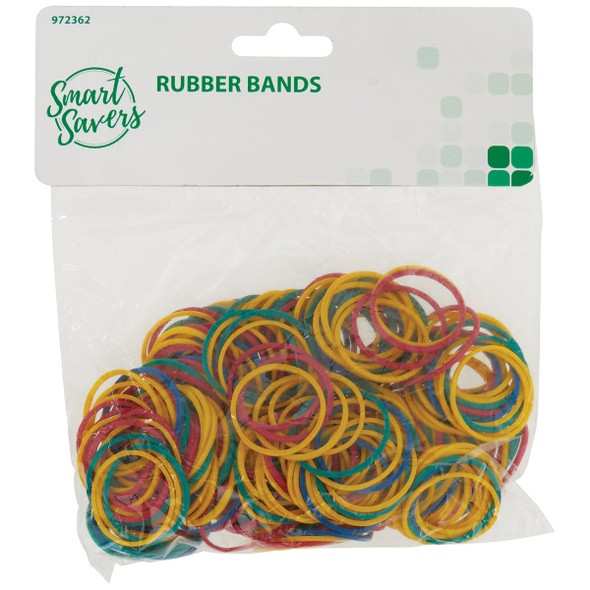 Smart Savers Assorted Color Rubber Bands ZH4572-2 Pack of 12