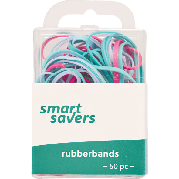 Smart Savers Assorted Color Rubber Bands ZH4572-2 Pack of 12