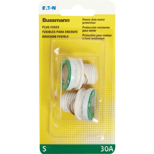 Bussmann 30A S Time-Delay Plug Fuse (2-Pack) BP-S-30 500821
