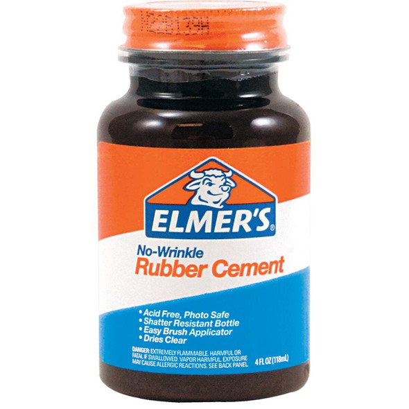 Elmer's 4 Oz. Rubber Cement Adhesive E904