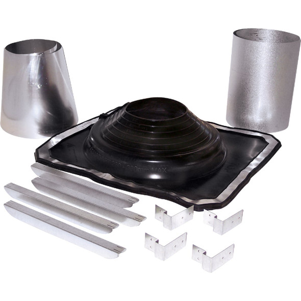 SELKIRK 5 to 8 In. Galvanized w/EDPM Roof Pipe Flashing Boot Kit 200275