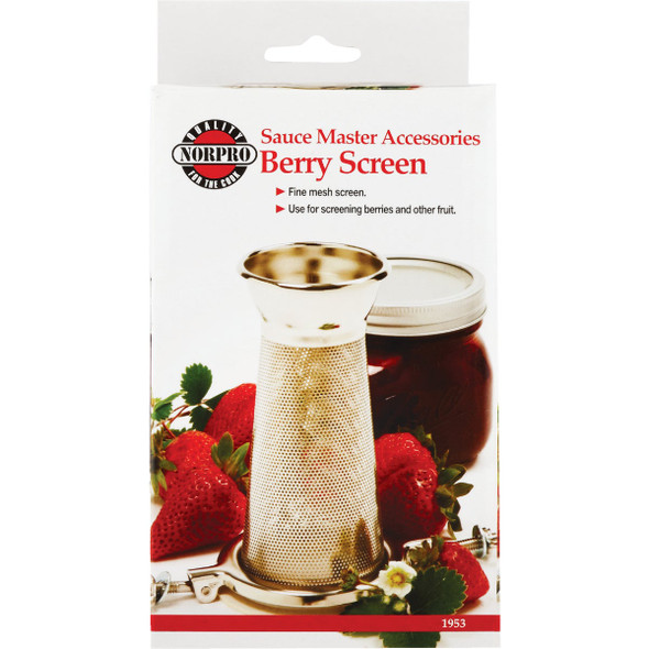 Sauce Master 6 In. x 3.5 In. Vegetable & Fruit Strainer - Berry Strainer Screen 1953 609103