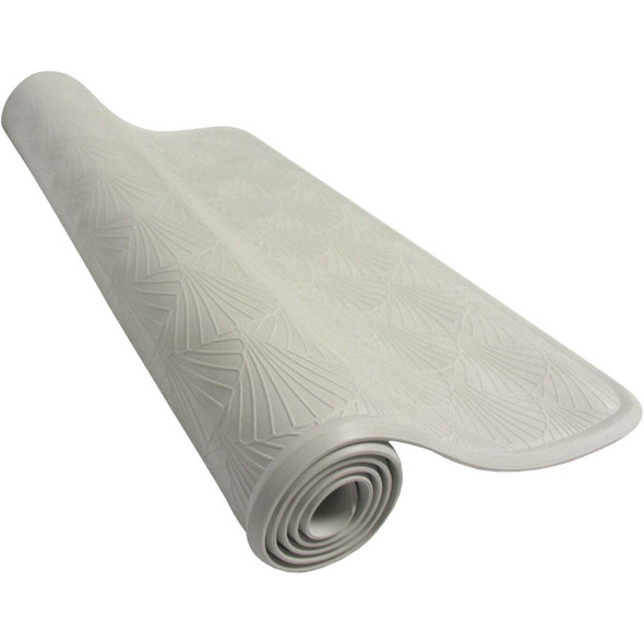 Zenith Zenna Home 16 In. x 28 In. White Rubber Bath Mat 77WW