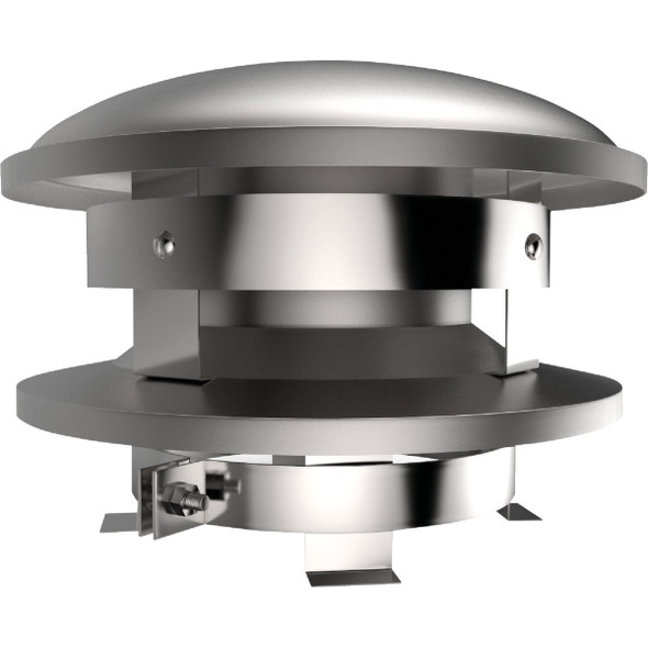 SELKIRK 8 In. Pipe Sure Temp Stainless Steel Round Chimney Cap 208800