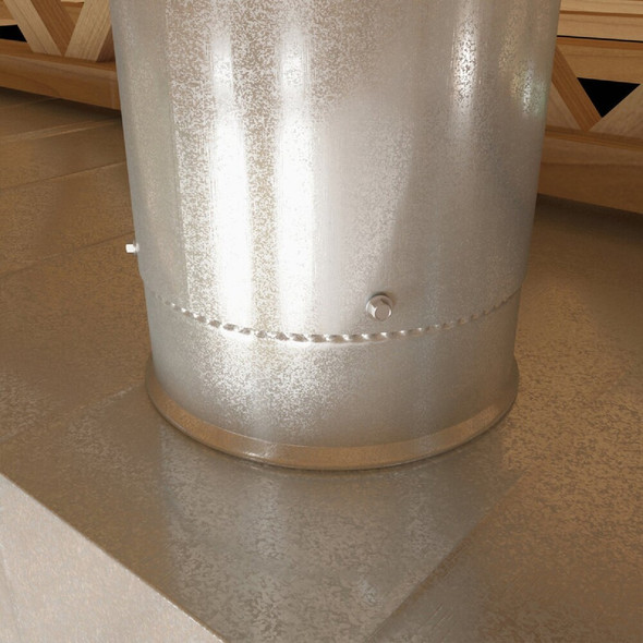 Imperial 30 Ga. 6 In. Galvanized Round Collar GV0843 440017