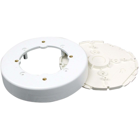 Wiremold White Round Fixture Box NMW4