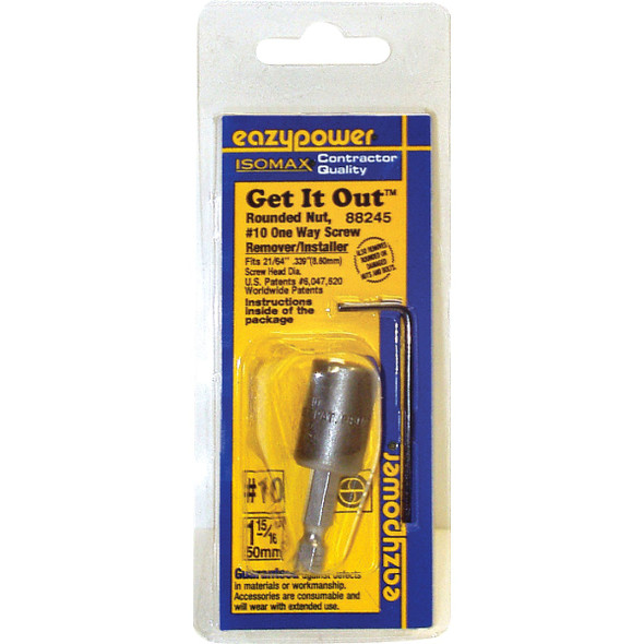 Eazypower Isomax #10 One Way Rounded Nut and Screw Extractor 88245