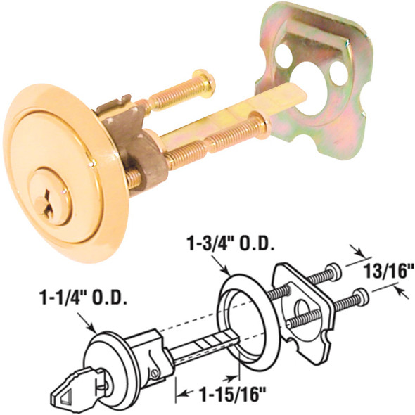 Defender Security Rim Cylinder (2-Pack) U 10527 Defender Security Rim Cylinder (2-Pack) U 10527