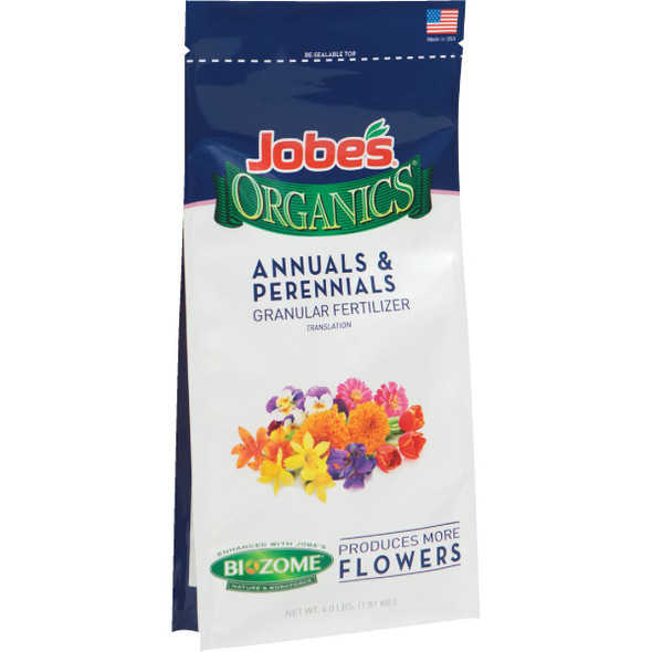 Jobes Organics 4 Lb. 3-5-3 Annuals & Perrenials Dry Plant Food 09627NA