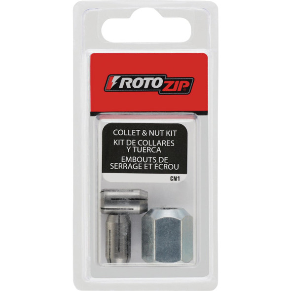 RotoZip 1-8 In., 5-32 In., 1-4 In. Collet Nut Kit (4-Pieces) CN1 394173