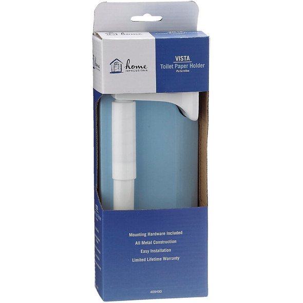 Home Impressions Vista White Wall Mount Toilet Paper Holder 409490 409490