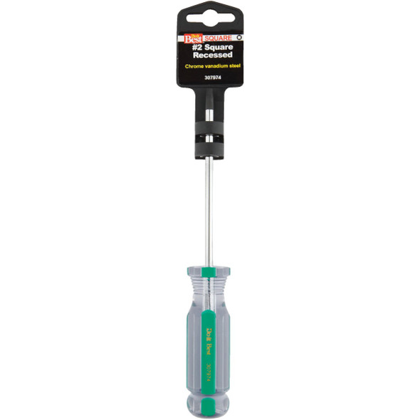 Do it Best #2 x 4 In. Square Recess Screwdriver 307974 307974