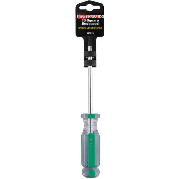 Do it Best #3 x 4 In. Square Recess Screwdriver 349720 349720