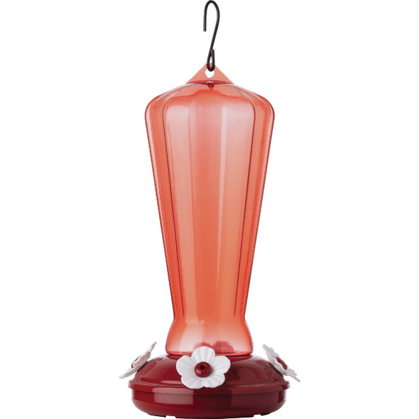 More Birds 25 Oz. Plastic Hollyhock Hummingbird Feeder 38104