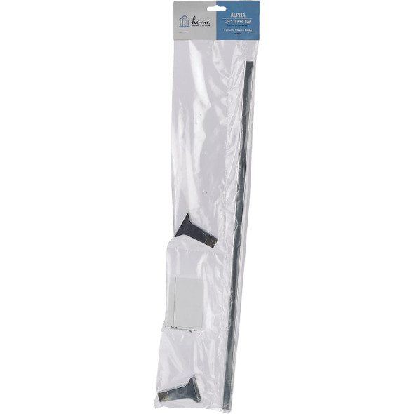 Home Impressions Alpha 24 In. Chrome Towel Bar