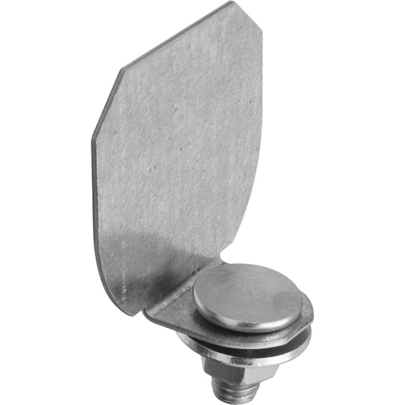National Hardware Galvanized Round Rail Steel Barn Door Rail End Cap N193-839