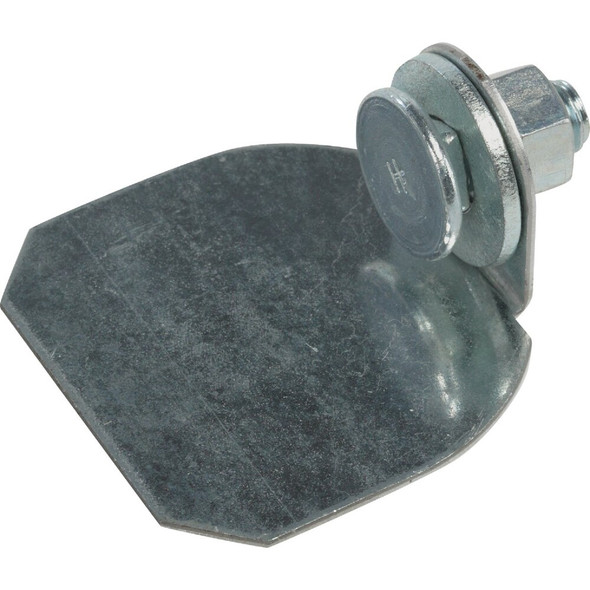 National Hardware Galvanized Round Rail Steel Barn Door Rail End Cap N193-839 703506