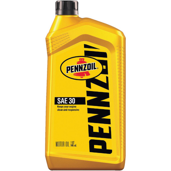Pennzoil Conventional Motor Oil SAE 30 Motor Oil, 1 Qt. 550034991 Pack of 6
