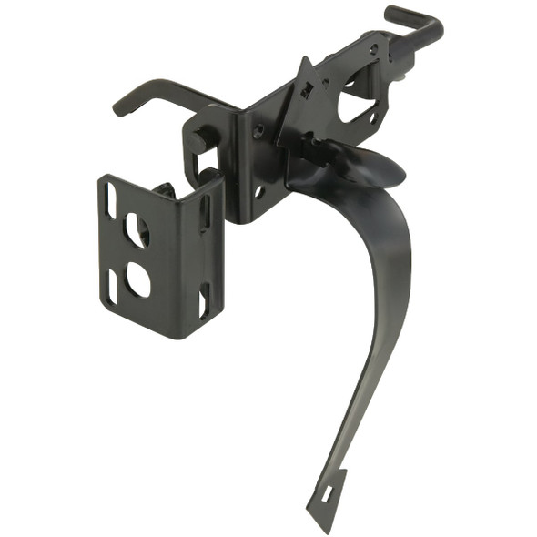 National Hardware Satin Black Heavy-Duty Gate Latch N178-616