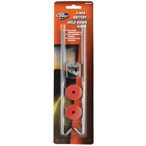 Road Power J Style Bolt 8 In. Battery Hold Down (2-Count)