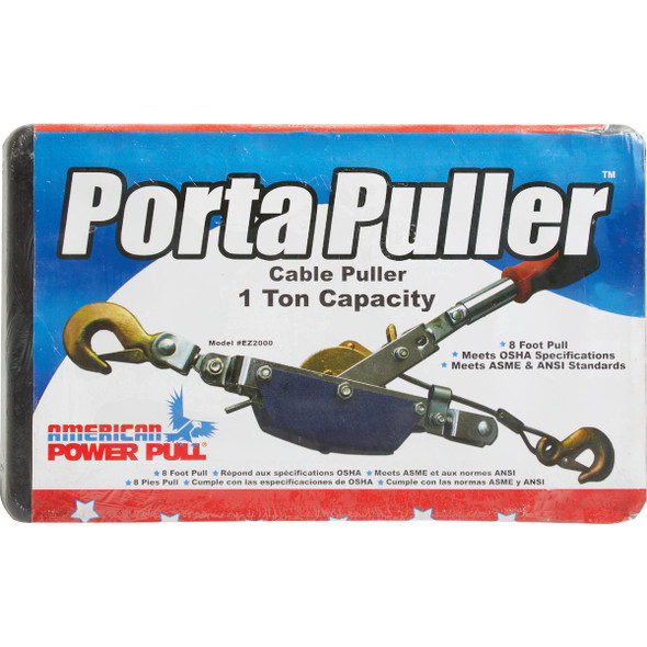 American Power Pull 1/2-Ton to 1-Ton 10 Ft. Cable Puller With Case American Power Pull 1/2-Ton to 1-Ton 10 Ft. Cable Puller With Case