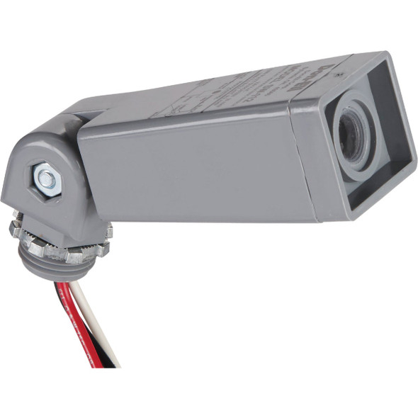 Do it Hard Wire Gray Heavy-Duty Swivel Base Photocell Lamp Control 561657