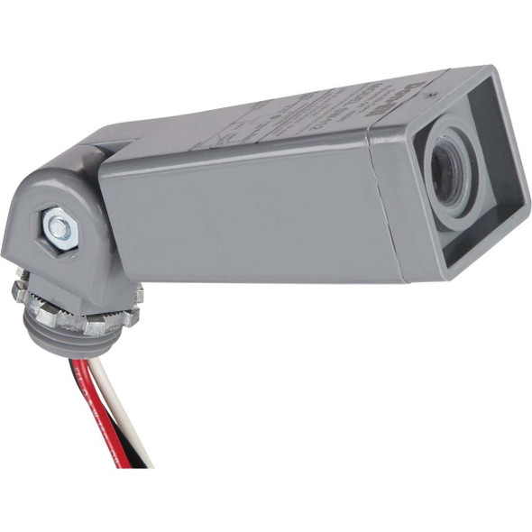 Do it Hard Wire Gray Heavy-Duty Swivel Base Photocell Lamp Control 561657