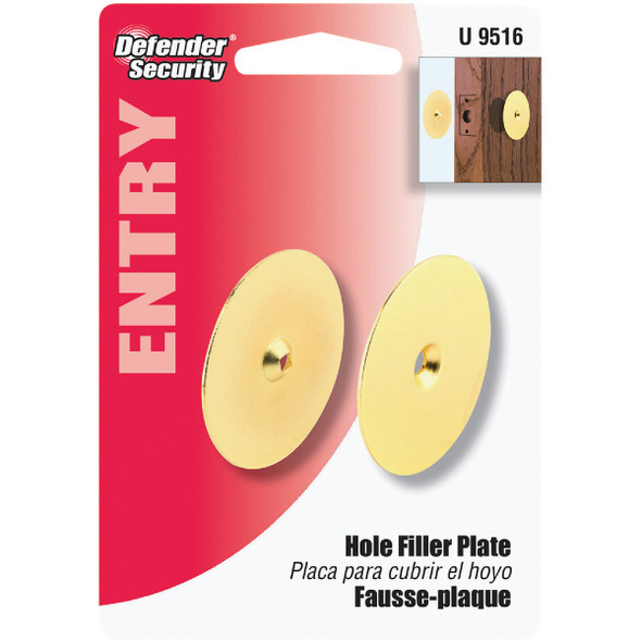 Defender Security Brass Hole Cover U 9516 239704