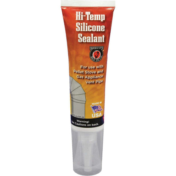Meeco's Red Devil 2.7 Oz. Black Silicone Hi-Temp Sealant 600B