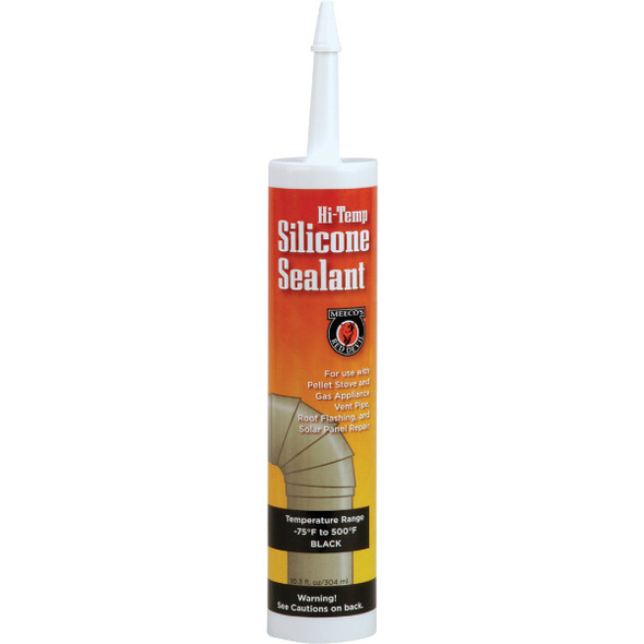 Meeco's Red Devil 10.3 Oz. Black Silicone Hi-Temp Sealant 601B Meeco's Red Devil 10.3 Oz. Black Silicone Hi-Temp Sealant 601B