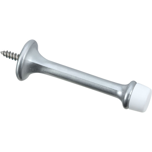 National Hardware Heavy Duty 3 In. Rigid Door Stop, Satin Chrome N273-599
