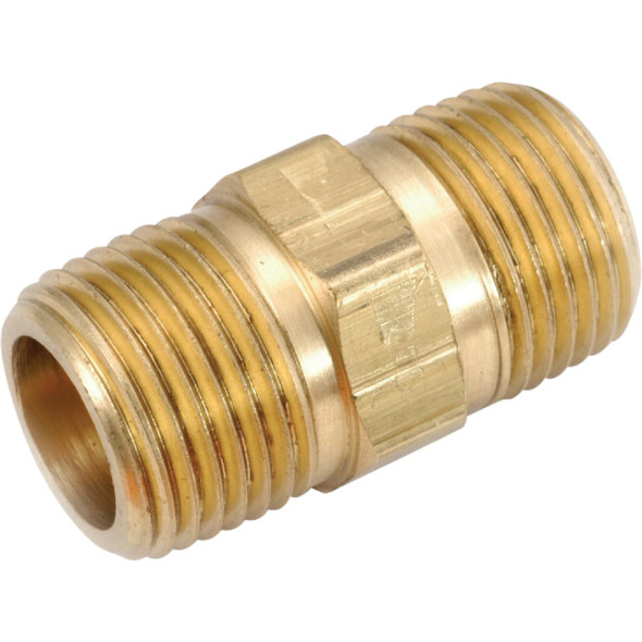 Anderson Metals 1/8 In. OD x 1 In. L Brass Nipple 756122-02
