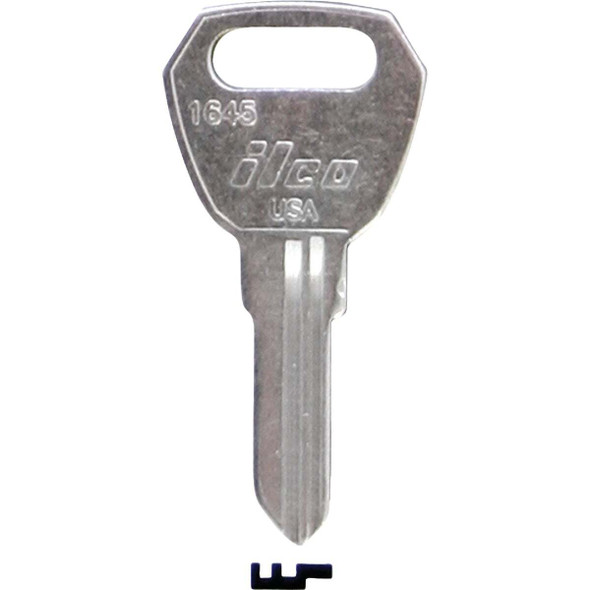 ILCO Fulton Nickel Plated Hitch Key, 1645 (10-Pack) IAA00019462