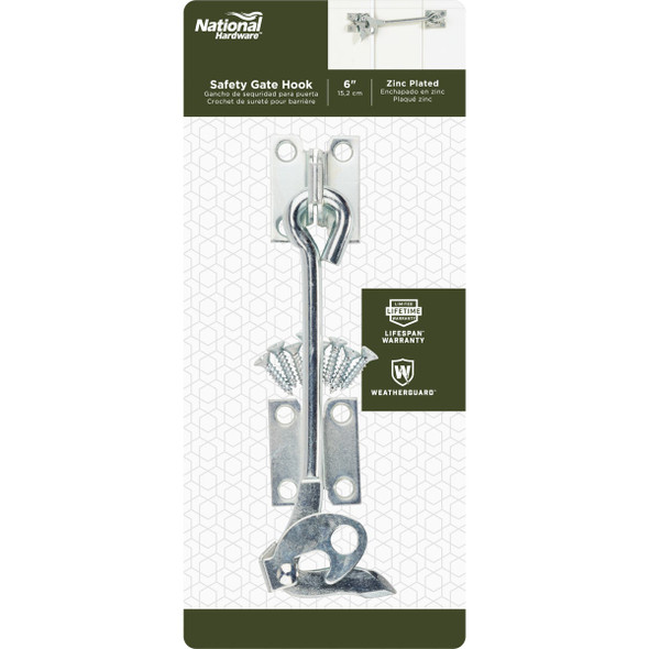 National Hardware 6 In. Steel Safety Gate Hook N122-622 200160