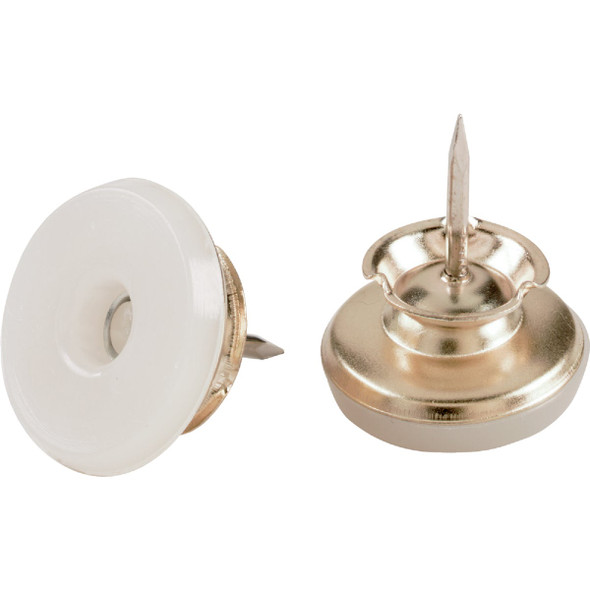 Do it Nail-on Swivel 1 In. Brass Swivel Furniture Glide,(4-Pack) 210056