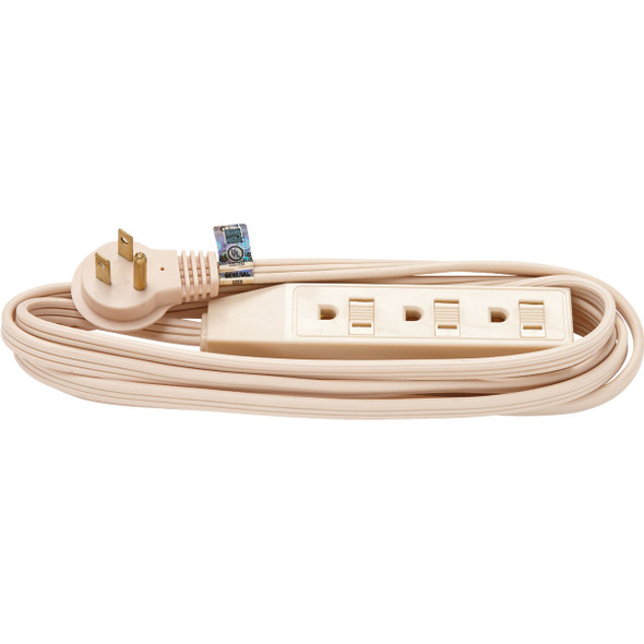Do it Best 8 Ft. 16/3 Flat Plug Tan Extension Cord