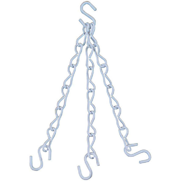 National Hardware 18 In. White Metal Hanging Plant Extension Chain N275-040