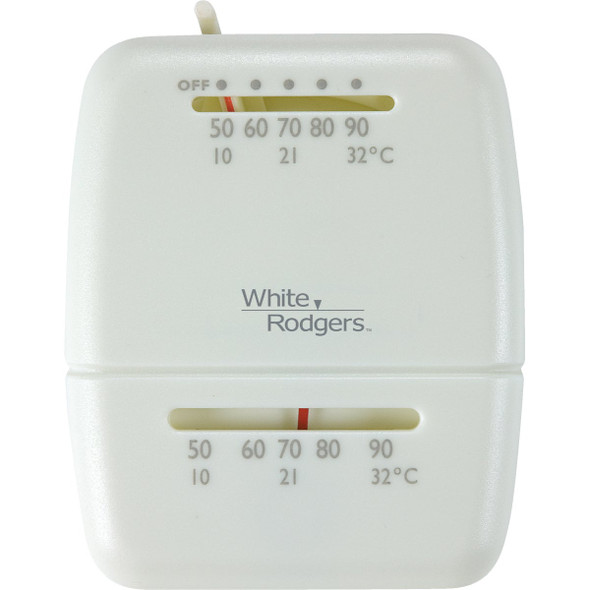 White Rodgers 24V Off-White Mechanical Thermostat M30