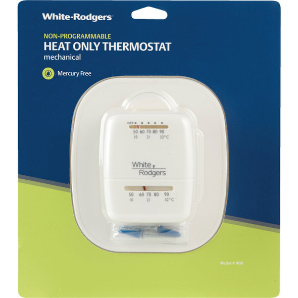 White Rodgers 24V Off-White Mechanical Thermostat M30 436512